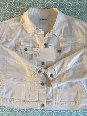 Old Navy White Jean Jacket